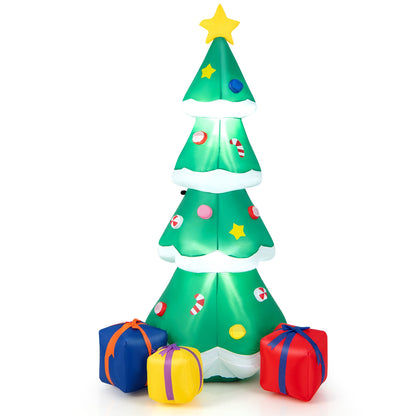6 Feet Tall Christmas Tree With 3 Gift Boxes, Multicolor Christmas Inflatables Multicolor at Gallery Canada