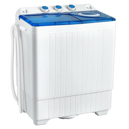 Portable Semi-Automatic Twin Tub Washing Machine, Blue Washing Machines Blue at Gallery Canada