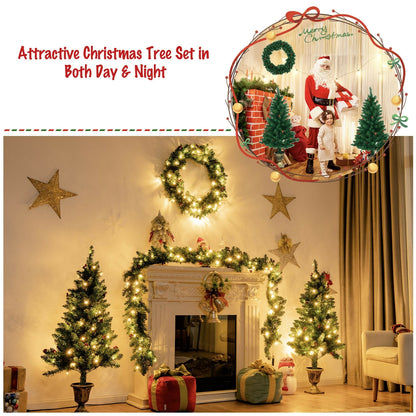 Christmas Decoration Set, Garland Wreath, Entrance Trees, Green Christmas Decor & Accessories at Gallery Canada