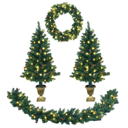 Christmas Decoration Set, Garland Wreath, Entrance Trees, Green Christmas Decor & Accessories at Gallery Canada