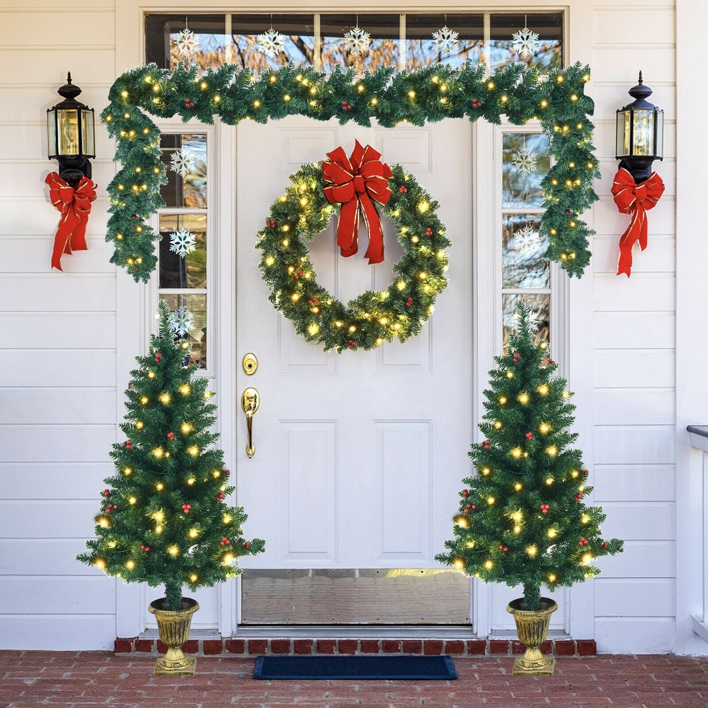Christmas Decoration Set, Garland Wreath, Entrance Trees, Green Christmas Decor & Accessories at Gallery Canada