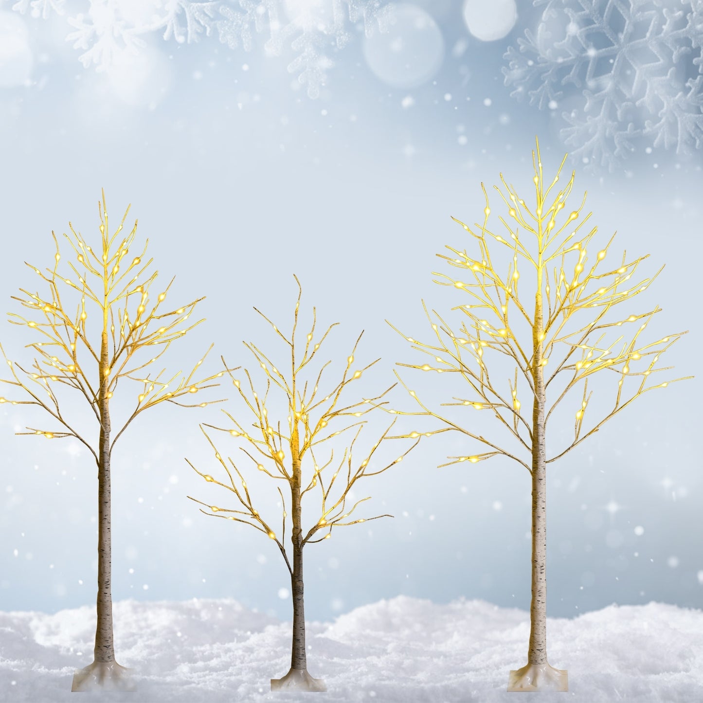 Pre-Lit Twig Birch Christmas Tree, 4 ft, White Christmas Tree at Gallery Canada