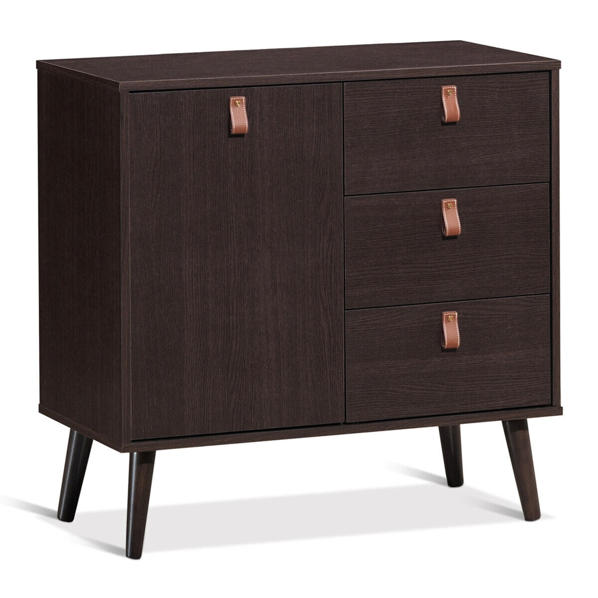 3-Drawer Sideboard Storage Cabinet, Brown Dressers & Chests Brown at Gallery Canada
