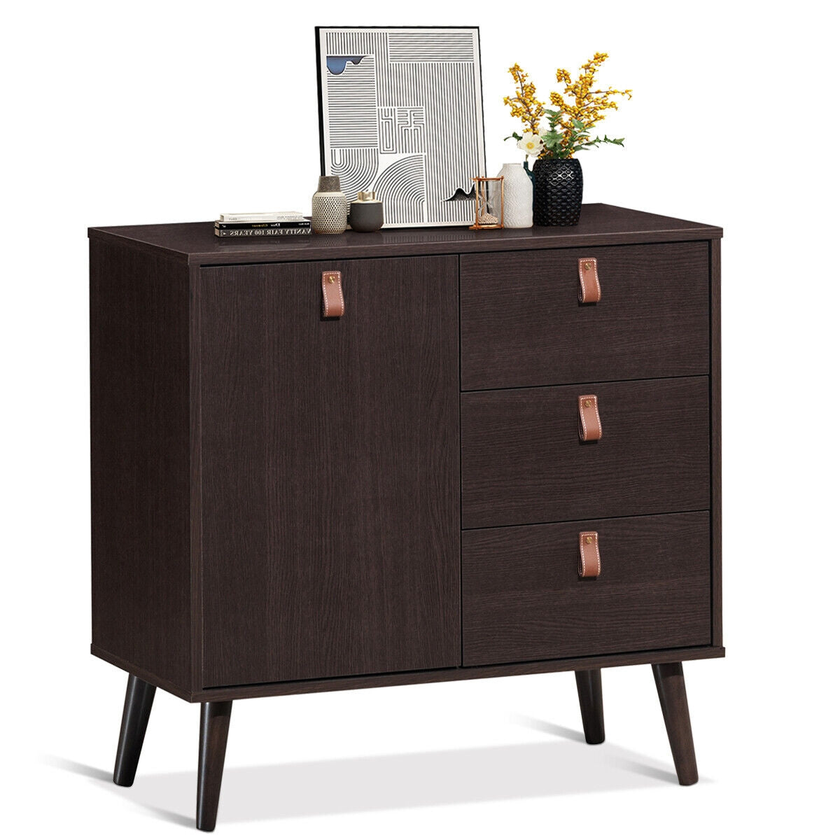 3-Drawer Sideboard Storage Cabinet, Brown Dressers & Chests at Gallery Canada