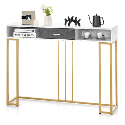 Narrow Long Sofa Table, White Console Tables White at Gallery Canada
