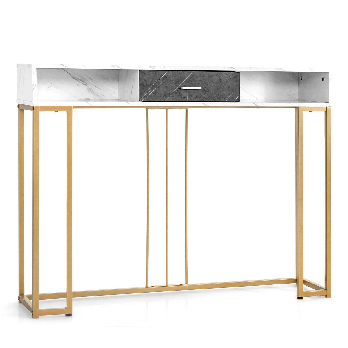 Narrow Long Sofa Table, White Console Tables at Gallery Canada