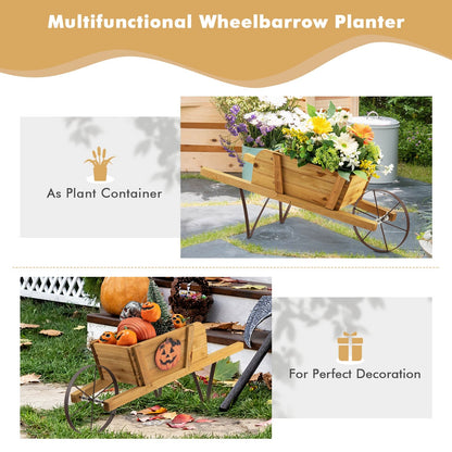 Wooden Wagon Planter, 9 Magnetic Accessories, Walnut Plant Stands at Gallery Canada