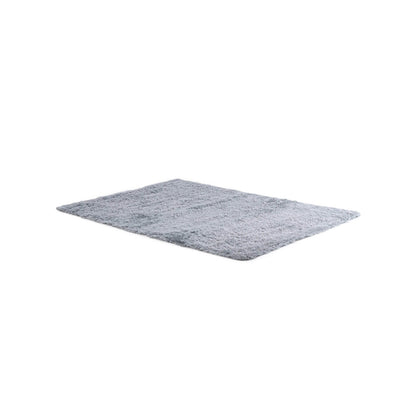 5 x 7 Feet Modern Rectangular Soft Shag Area Rug, Light Gray Rugs at Gallery Canada