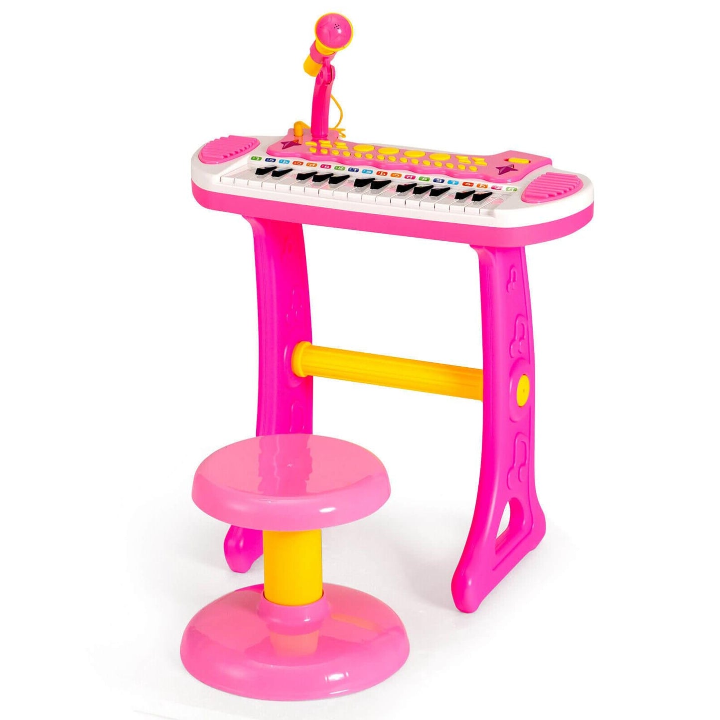 31-Key Kids Piano Keyboard Toy, With Microphone And Multiple Sounds, Pink Musical Toys at Gallery Canada