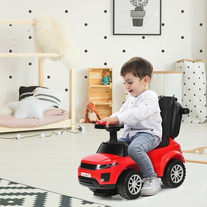 3 In 1 Ride On Push Car Toddler Stroller, Red Push & Pedal Ride On Toys at Gallery Canada