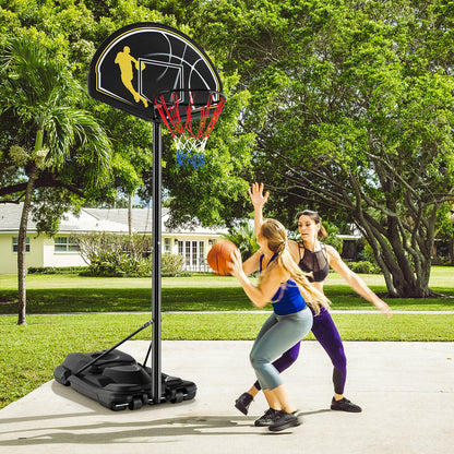 Portable Adjustable Basketball Goal Hoop System, 4.25-10 Feet, Black Sport Equipments at Gallery Canada