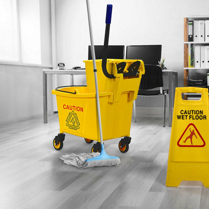 26 Quart Side Press Wringer Commercial Mop Bucket, Yellow Vacuums & Cleaners at Gallery Canada