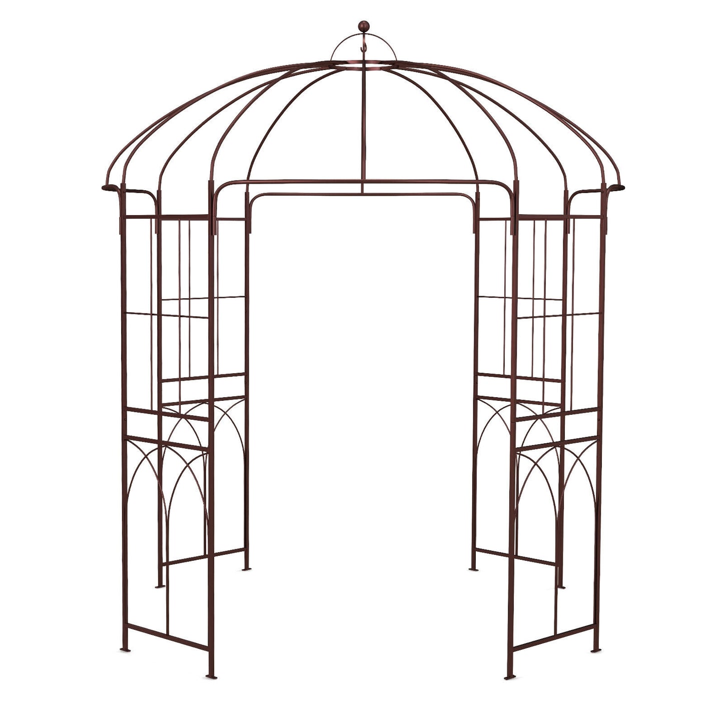 8.4 x 7 Feet Birdcage Garden Arbor, Copper Outdoor Decor Copper at Gallery Canada