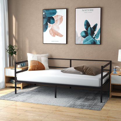 Twin Size Metal Daybed Frame, Black Trundle Bed Frame at Gallery Canada