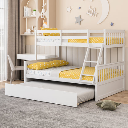 Twin Over Full Bunk Bed With Trundle, White Bunk Bed Frame at Gallery Canada