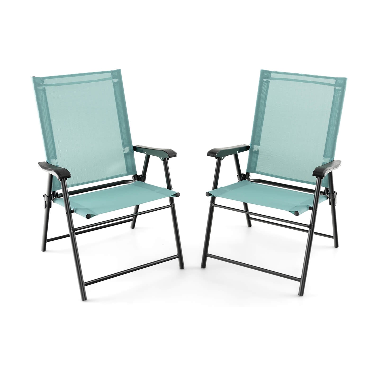 Patio Dining Chair Set, 2 Piece, With Armrests, Light Green Patio Dining Chairs Light Green at Gallery Canada