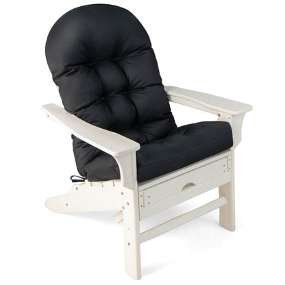 Patio Adirondack Chair Cushion, With Straps And Pad, Black Adirondack Chairs at Gallery Canada