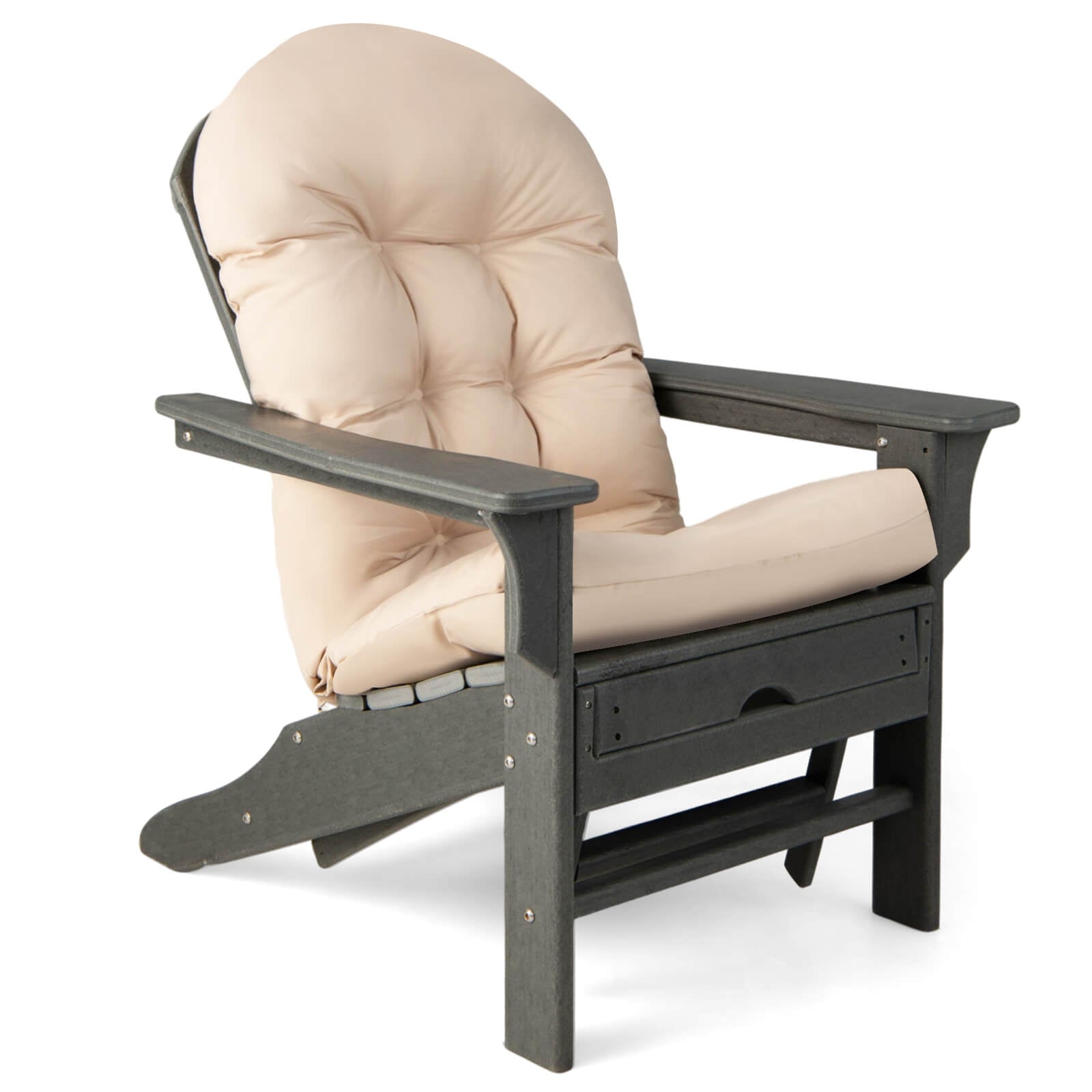 Patio Adirondack Chair Cushion, With Fixing Straps, Beige Adirondack Chairs at Gallery Canada