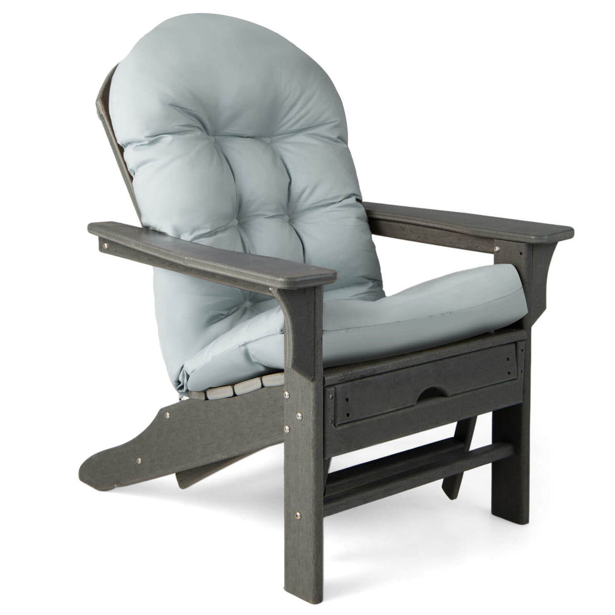 Patio Adirondack Chair Cushion With Fixing Straps, Gray Adirondack Chairs at Gallery Canada