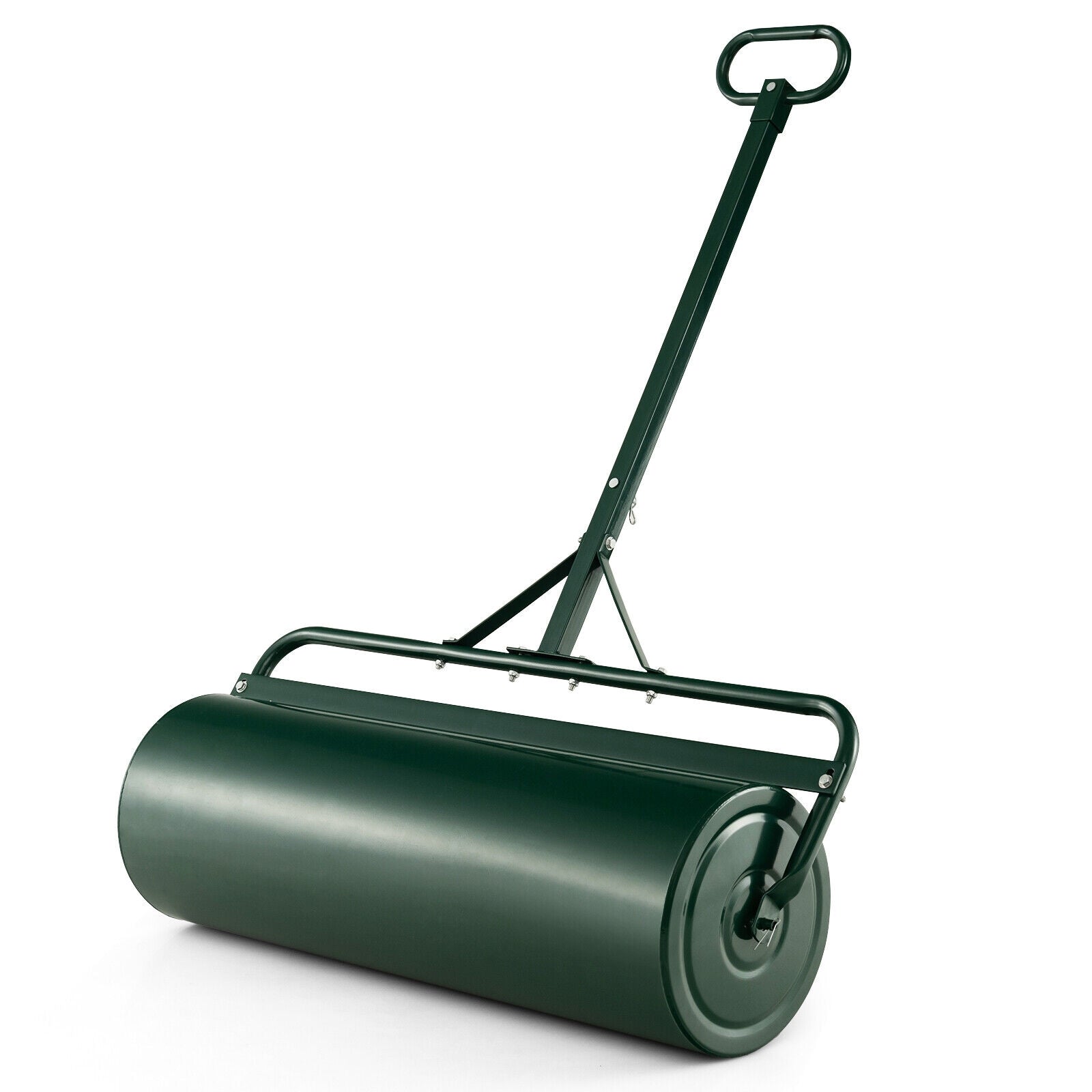 Metal Lawn Roller With Detachable Gripping Handle, Green Lawn Care Tools Green at Gallery Canada
