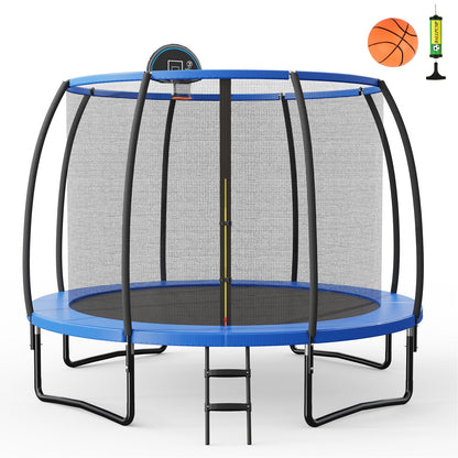 8/10 Feet Trampoline With Basketball Hoop, 12 ft, Black Trampolines at Gallery Canada