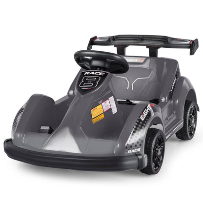 6V Kids Ride On Go Cart, Remote Control, Safety Belt, Black Powered Ride On Toys at Gallery Canada