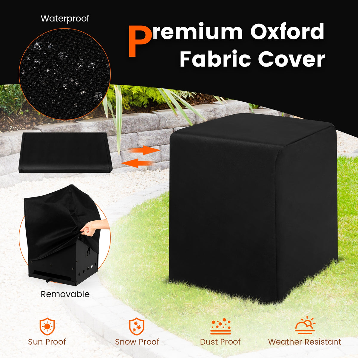 4-In-1 Outdoor Portable Pizza Oven, 12 Inch Pizza Stone, Black Outdoor Grills at Gallery Canada