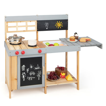 Kids Mud Kitchen Set With Detachable Water Box, Multicolor Play Kitchen Sets at Gallery Canada