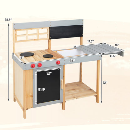 Kids Mud Kitchen Set With Detachable Water Box, Multicolor Play Kitchen Sets at Gallery Canada