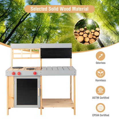 Kids Mud Kitchen Set With Detachable Water Box, Multicolor Play Kitchen Sets at Gallery Canada