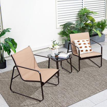 3 Piece Patio Conversation Set, Brown Patio Conversation Sets at Gallery Canada