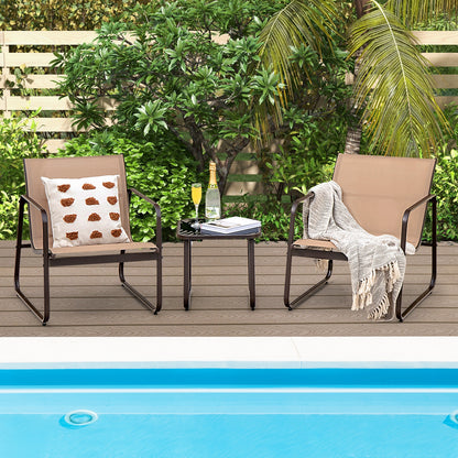 3 Piece Patio Conversation Set, Brown Patio Conversation Sets at Gallery Canada