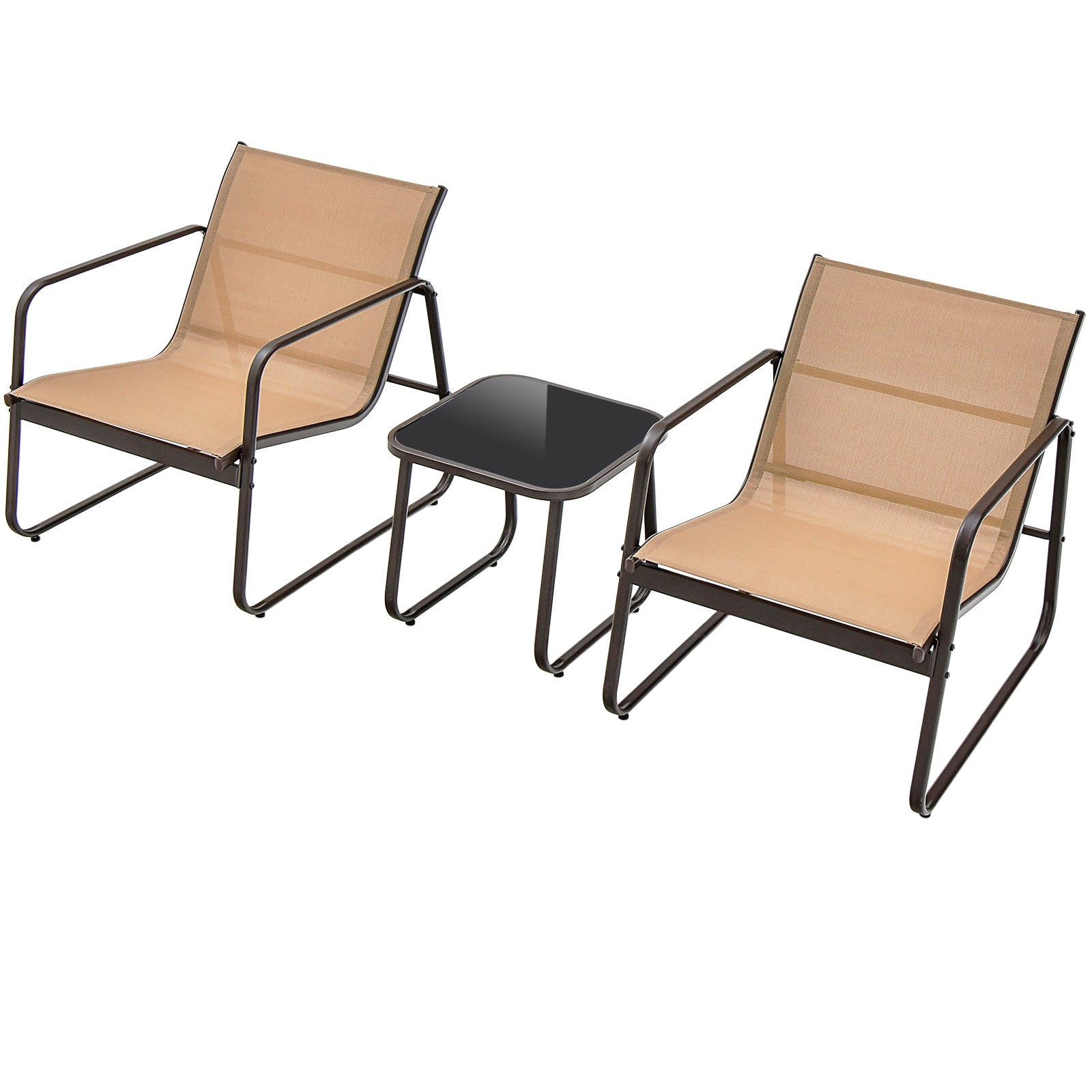 3 Piece Patio Conversation Set, Brown Patio Conversation Sets at Gallery Canada
