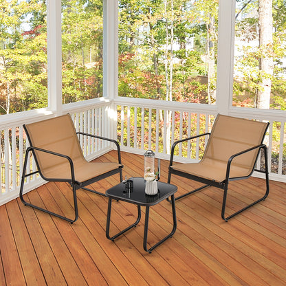 3 Piece Patio Conversation Set, Brown Patio Conversation Sets at Gallery Canada