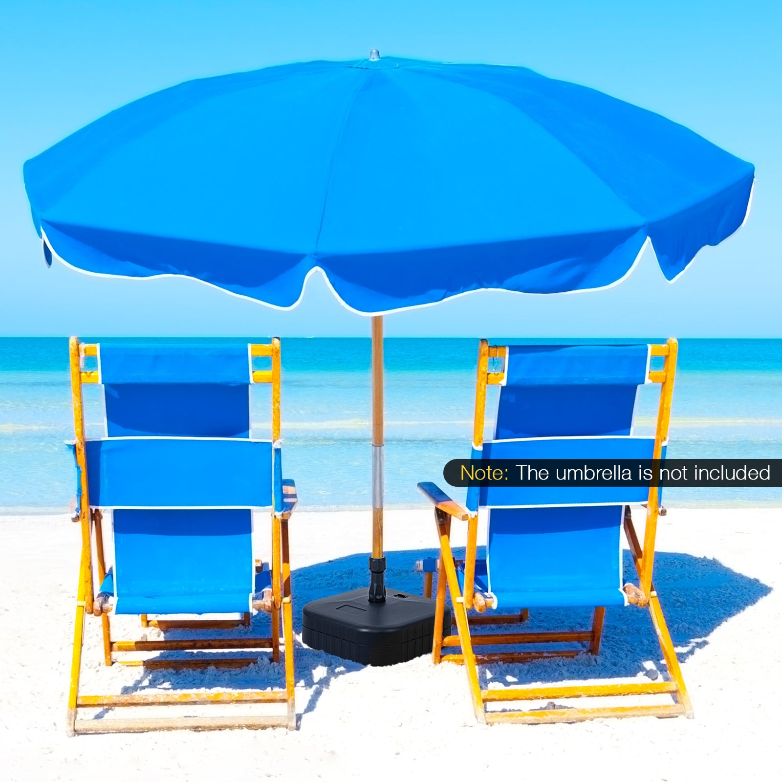 Patio Umbrella Base, 1.5 Inch, Black Outdoor Umbrella Bases at Gallery Canada