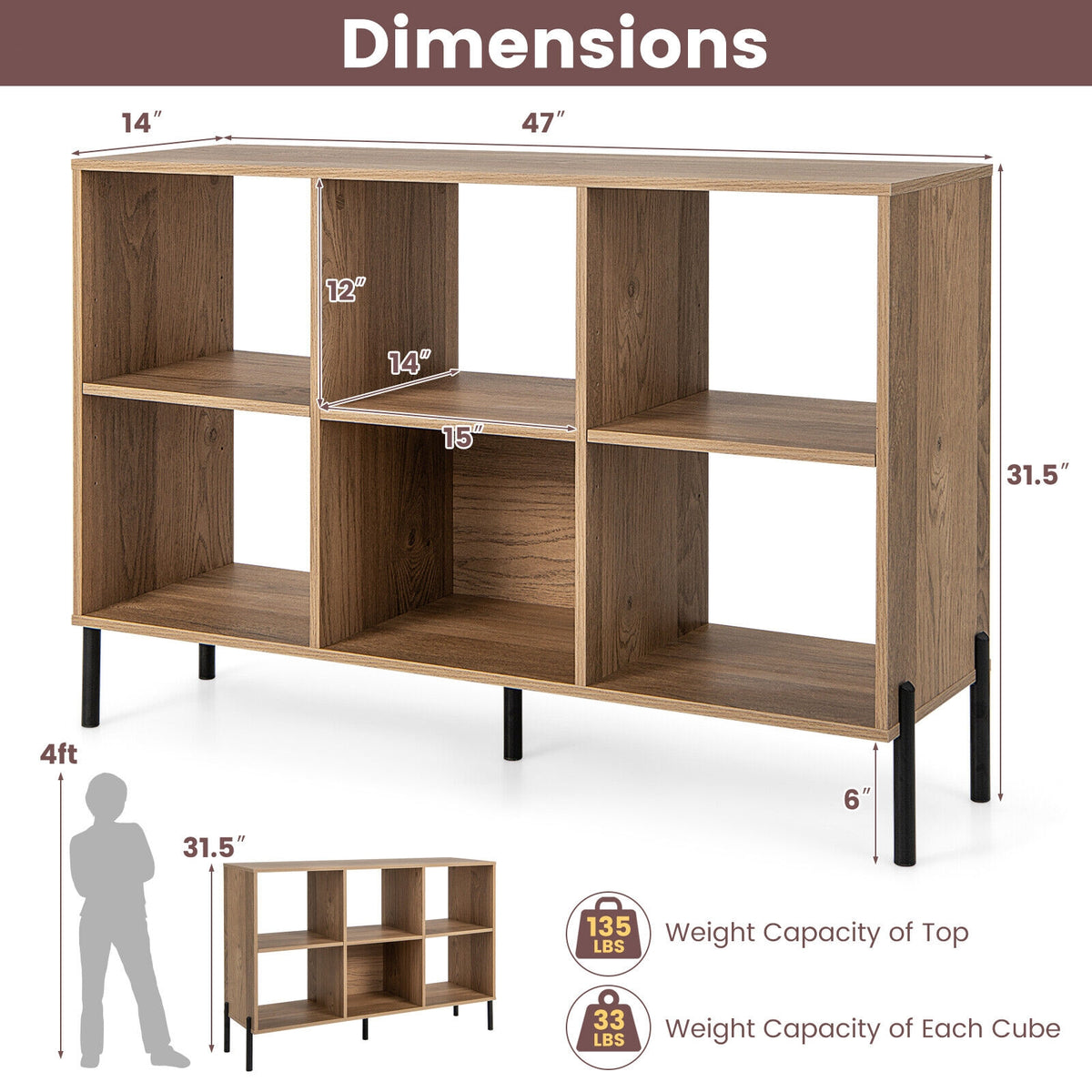Open-Back Bookshelf with Drawer, Natural Bookcases at Gallery Canada