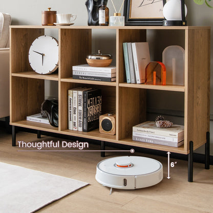 Open-Back Bookshelf with Drawer, Natural Bookcases at Gallery Canada