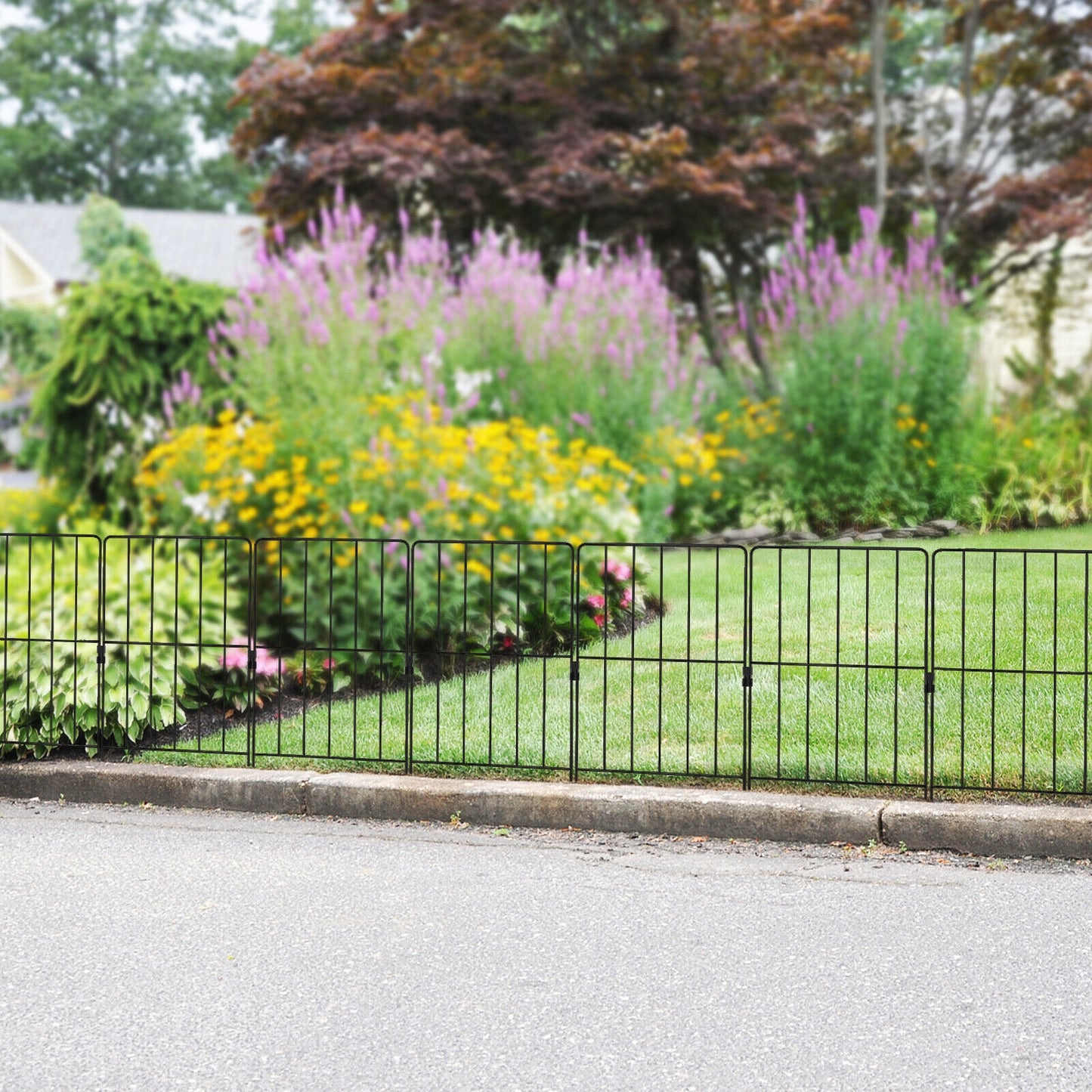 25 Pack Rustproof Decorative Garden Fence, Black Decorative Fencing & Flooring at Gallery Canada