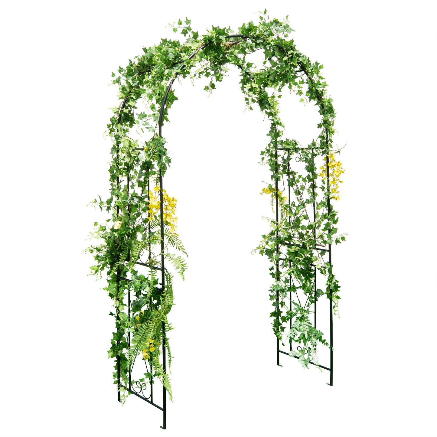 Garden Arch Arbor Trellis, Patio Plant Stand Rack Archway, Black Outdoor Decor at Gallery Canada