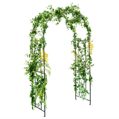 Garden Arch Arbor Trellis, Patio Plant Stand Rack Archway, Black Outdoor Decor at Gallery Canada