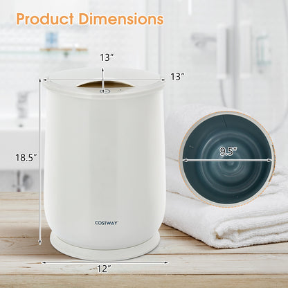 21L Bathroom Towel Warmer, Auto Shut, Gray Dryers at Gallery Canada