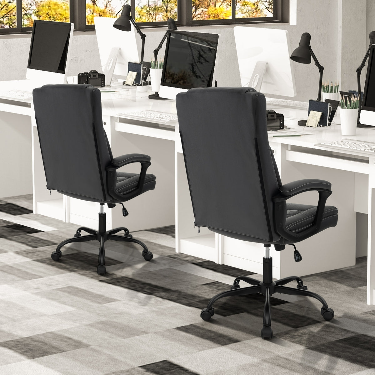 High Back Ergonomic Executive Chair, Black Executive Chairs at Gallery Canada