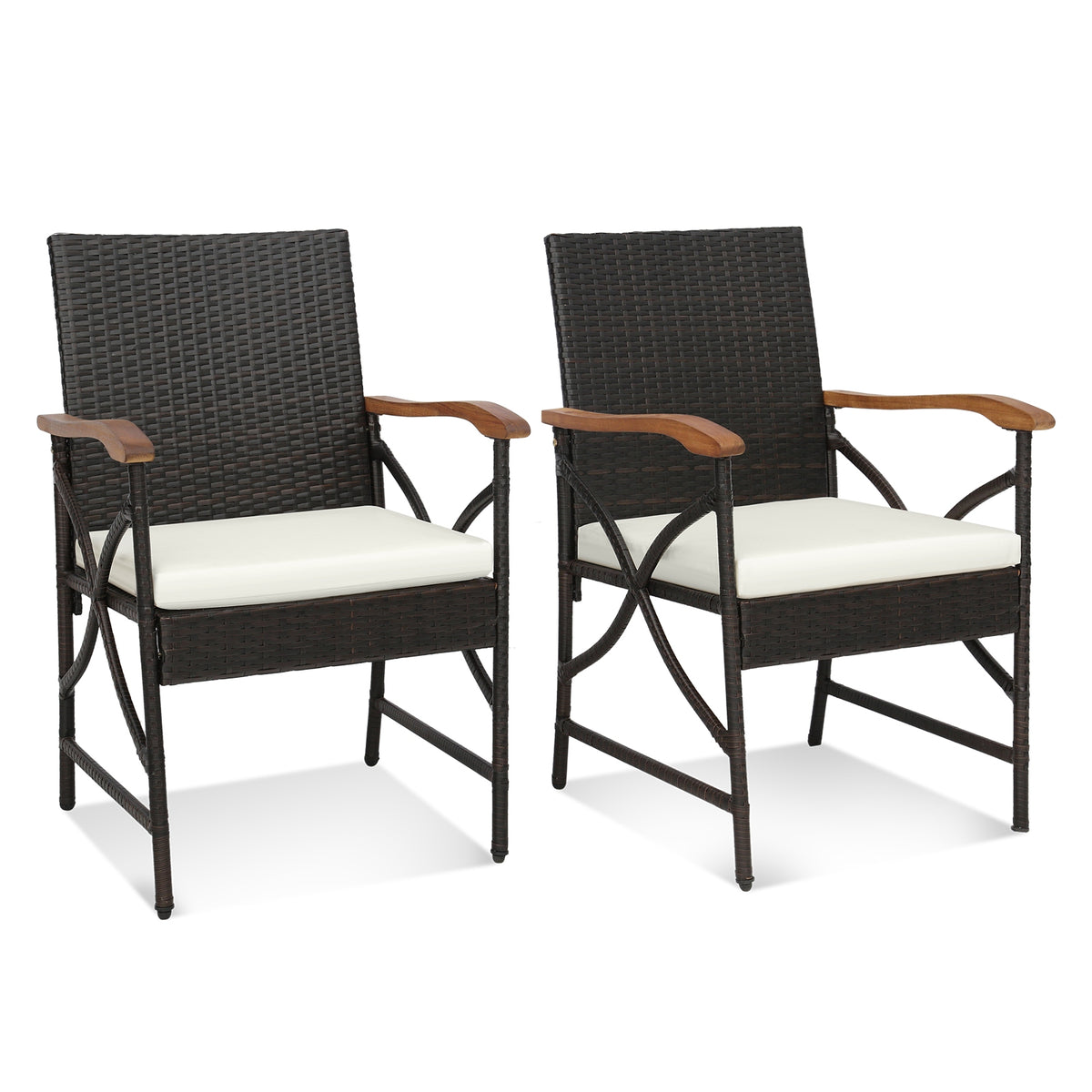 5-Piece Outdoor Dining Set, Acacia Wood Table, Brown Patio Dining Sets at Gallery Canada