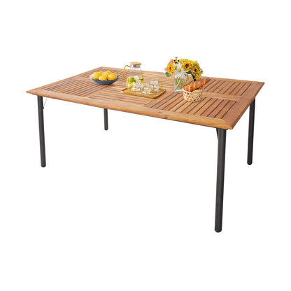 5/7-Piece Outdoor Dining Set, Acacia Wood Table, Brown Patio Dining Sets at Gallery Canada
