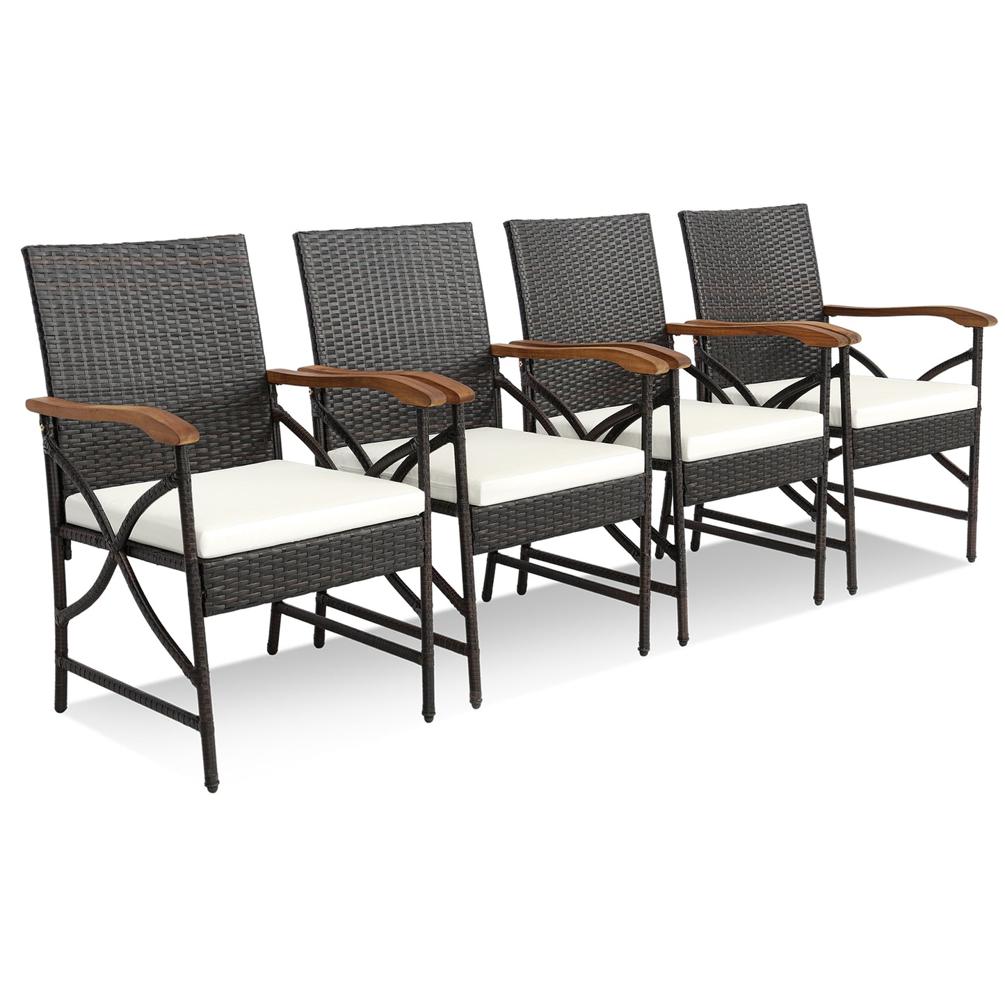 5/7-Piece Outdoor Dining Set, Acacia Wood Table, Brown Patio Dining Sets at Gallery Canada
