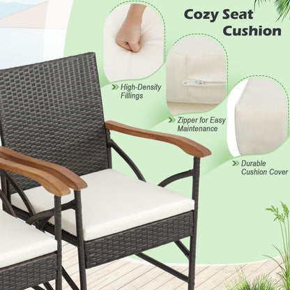 5/7-Piece Outdoor Dining Set, Acacia Wood Table, Brown Patio Dining Sets at Gallery Canada