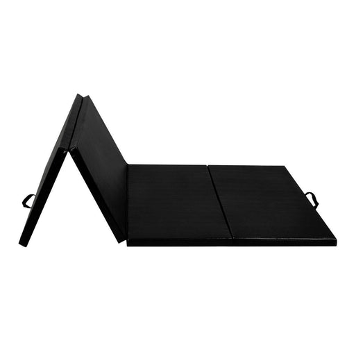 4' x 8' x 2 Inch Folding Exercise Gymnastics Mat, Black