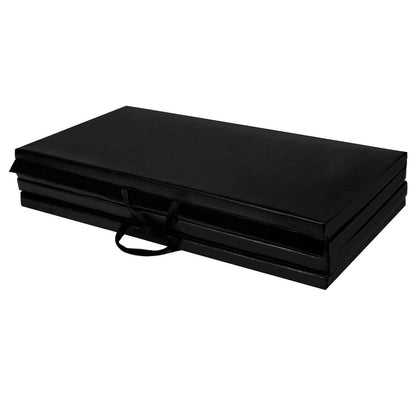 4' x 8' x 2 Inch Folding Exercise Gymnastics Mat, Black Yoga & Gym Mats at Gallery Canada