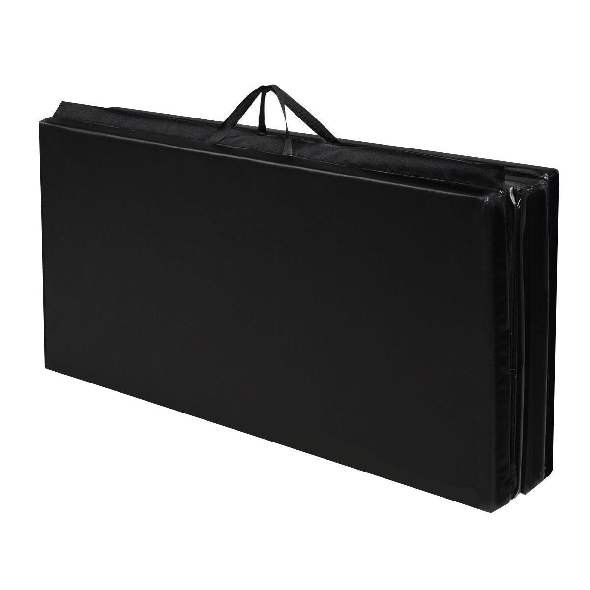 4' x 8' x 2 Inch Folding Exercise Gymnastics Mat, Black Yoga & Gym Mats at Gallery Canada