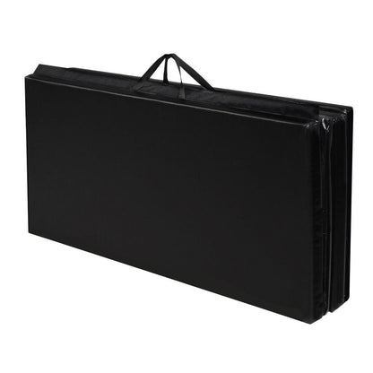 4' x 8' x 2 Inch Folding Exercise Gymnastics Mat, Black Yoga & Gym Mats at Gallery Canada